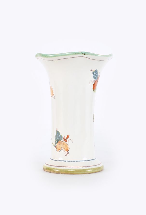 Dior '80s Larucci Hand-Painted Ceramic Vase - 4