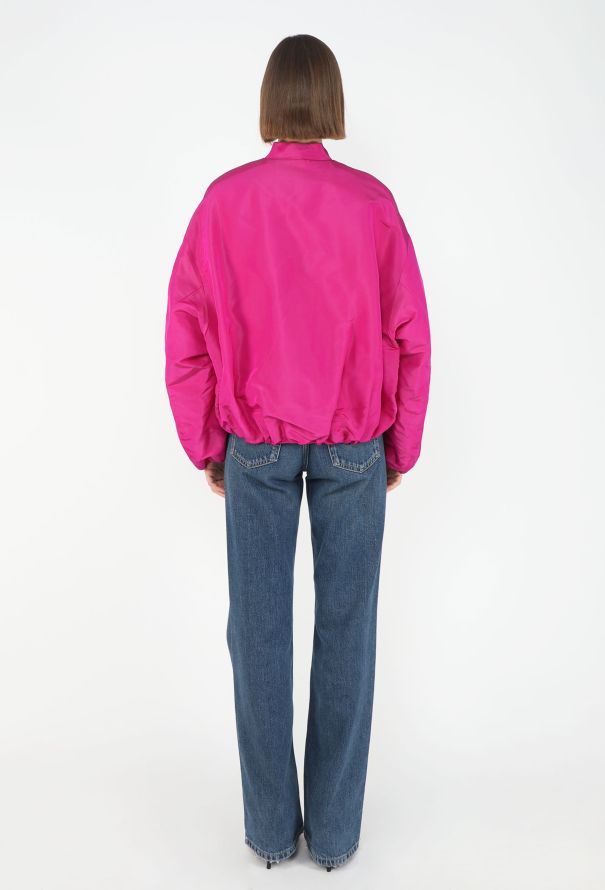 Valentino S/S 2022 Silk Faille Bomber Jacket - 6