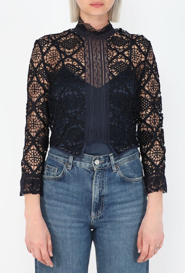 Chloé Broderie Lace Top, F/W 1999 - 1