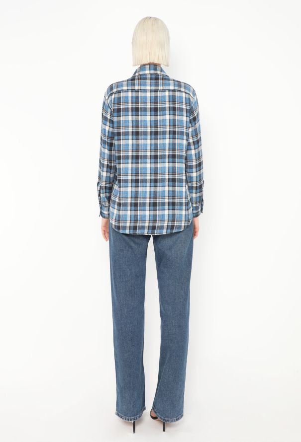 Saint Laurent S/S 2016 Flannel Shirt - 5 Saint Laurent S/S 2016 Flannel Shirt - 5