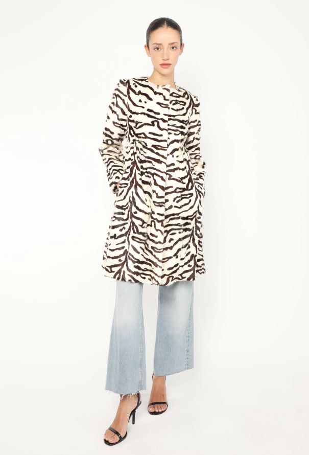 Fendi Early 2000s Pleated Ponyhair Coat - 1