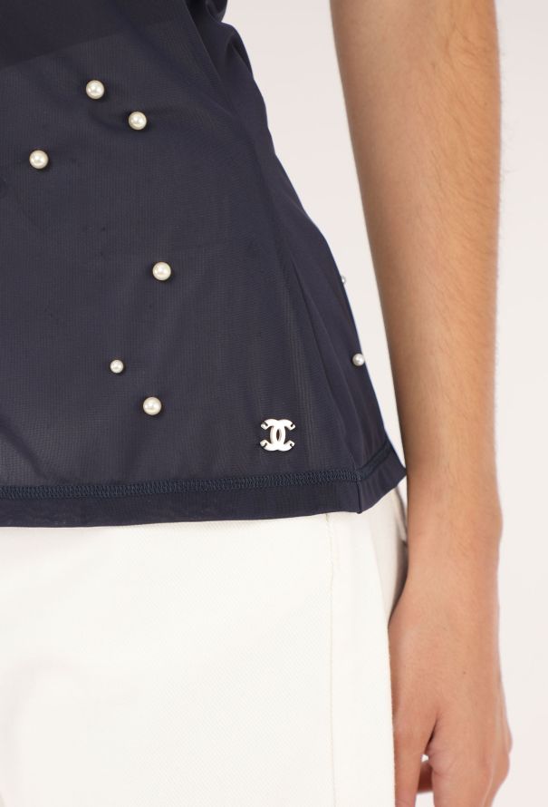 Chanel 2014 Pearl 'CC' Camisole - 3