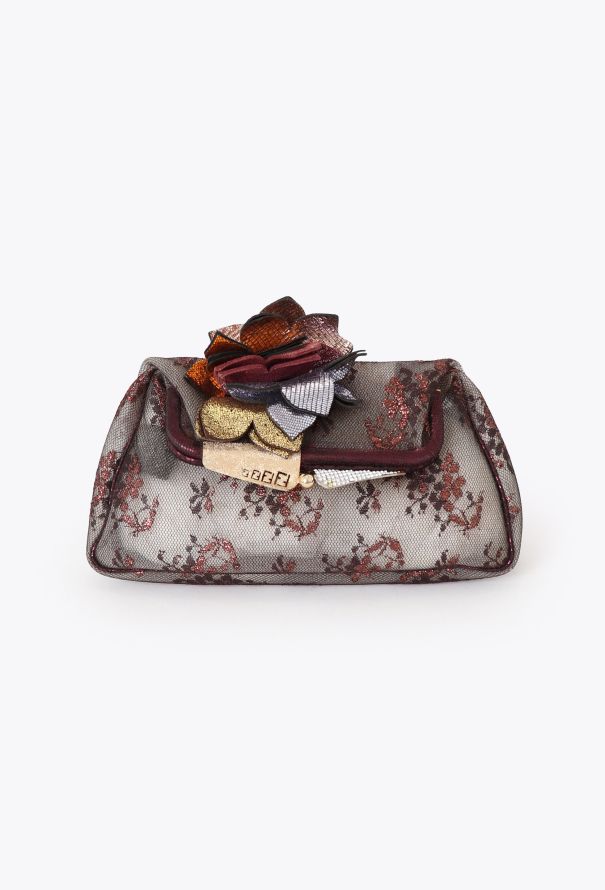 Fendi Vintage Embellished Evening Clutch - 1
