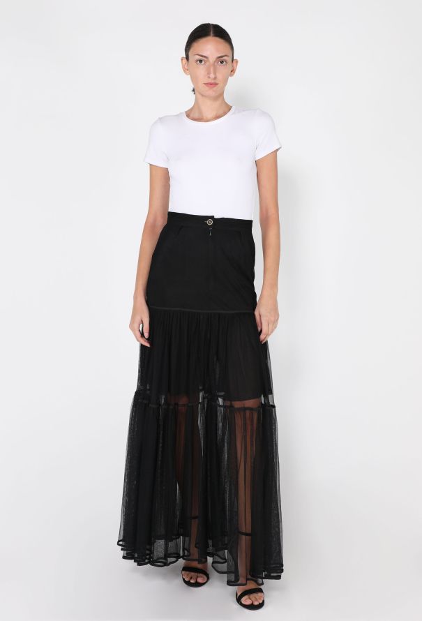 Chanel Tiered Chiffon Skirt, F/W 1991 - 3