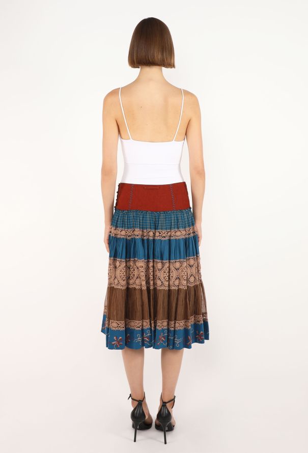 Jean Paul Gaultier Tiered Peasant Skirt, Early 2000s - 4