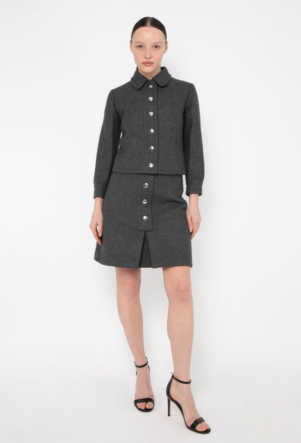 Lanvin 1960s Felted Cropped Mod Ensemble - 1