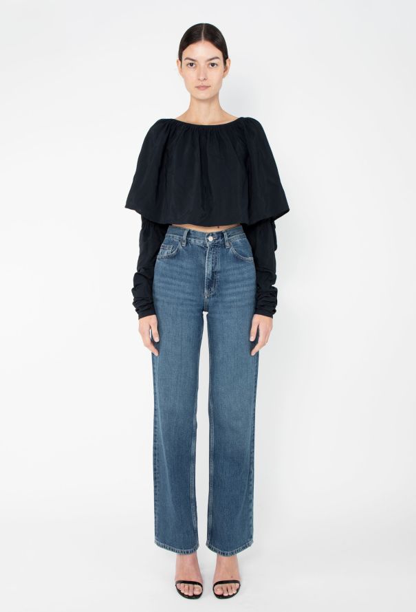 Jean Paul Gaultier Early '90s Gibo Ruched Blouse - 2 Jean Paul Gaultier Early '90s Gibo Ruched Blouse - 2