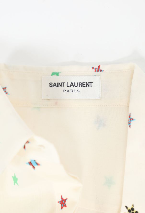 Saint Laurent Spring 2019 Printed Button Down - 7
