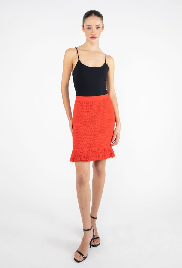 Bottega Veneta S/S 2021 Fringe Crochet Skirt - 1