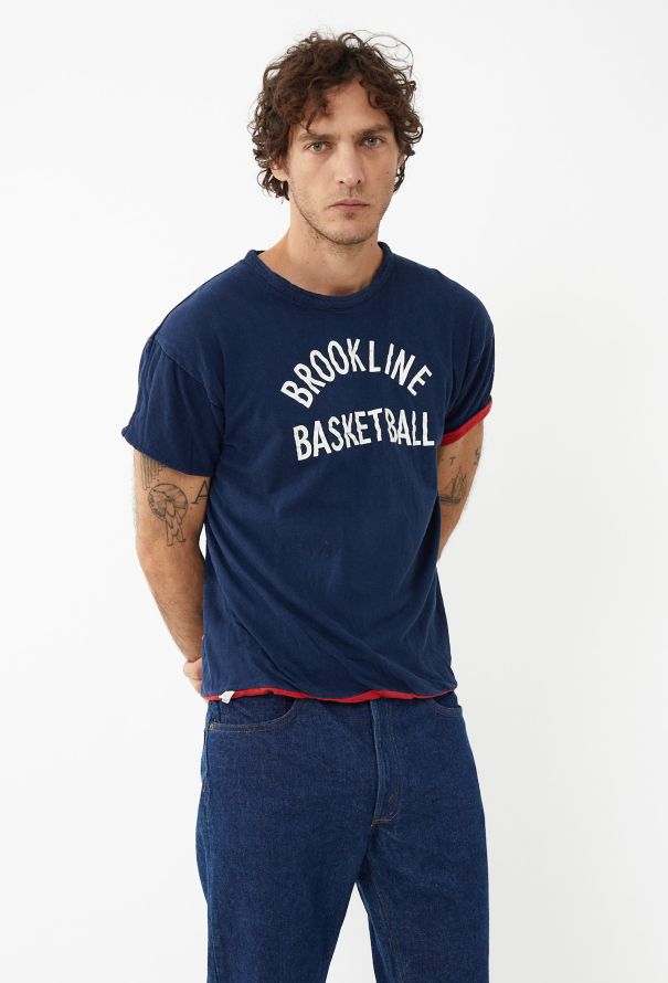 Men's Vintage '70s Brookline Basketball Reversible Tee - 1
