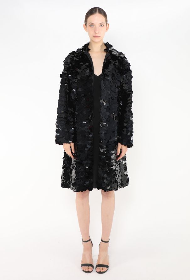 Prada S/S 2016 Oversized Paillette Coat - 1