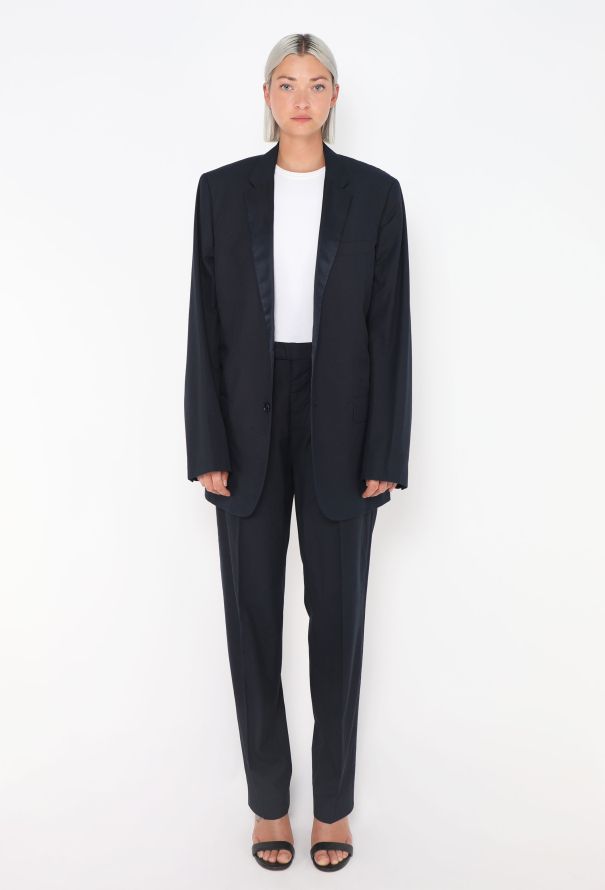 Helmut Lang Early 2000s Navy Smoking Suit - 1