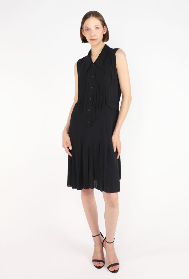 Chanel Pleated Silk Dress, S/S 2007 - 4
