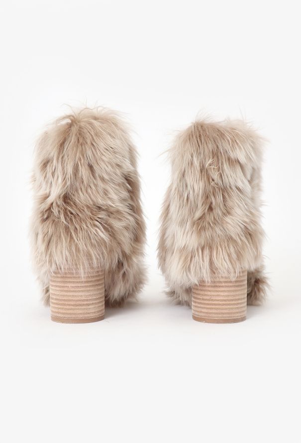 Maison Margiela 2022 Alpaca Fur Ankle Boots - 4
