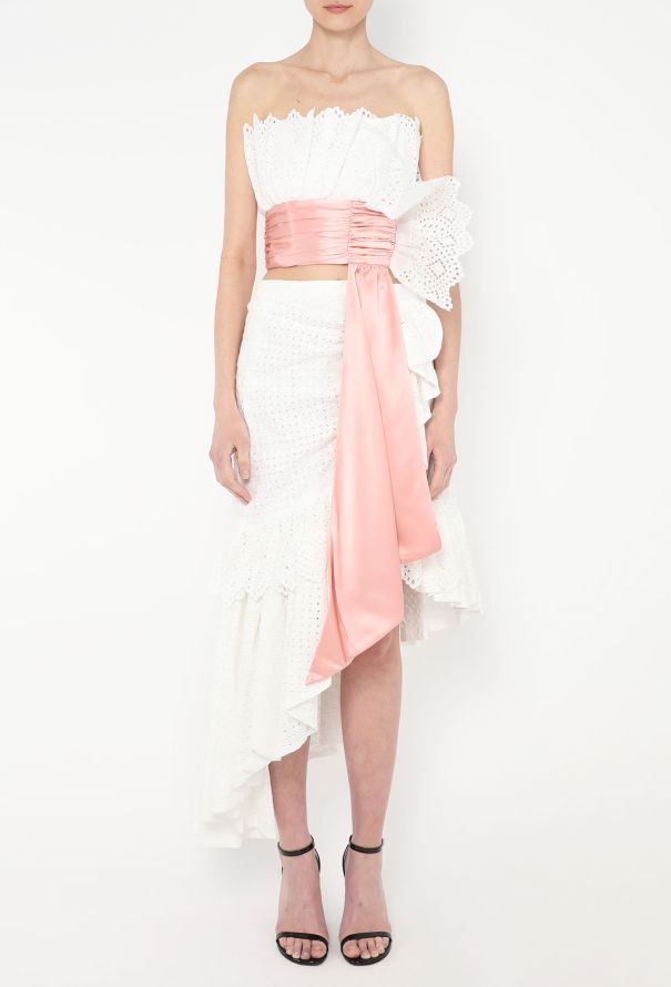 Rodarte F/W 2019 Cotton Eyelet Ensemble - 3