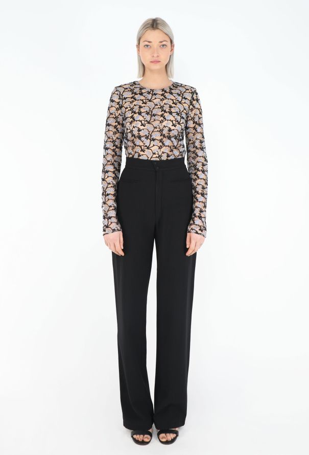 Dior Pre-Fall 2016 Embroidered Mesh Top - 4