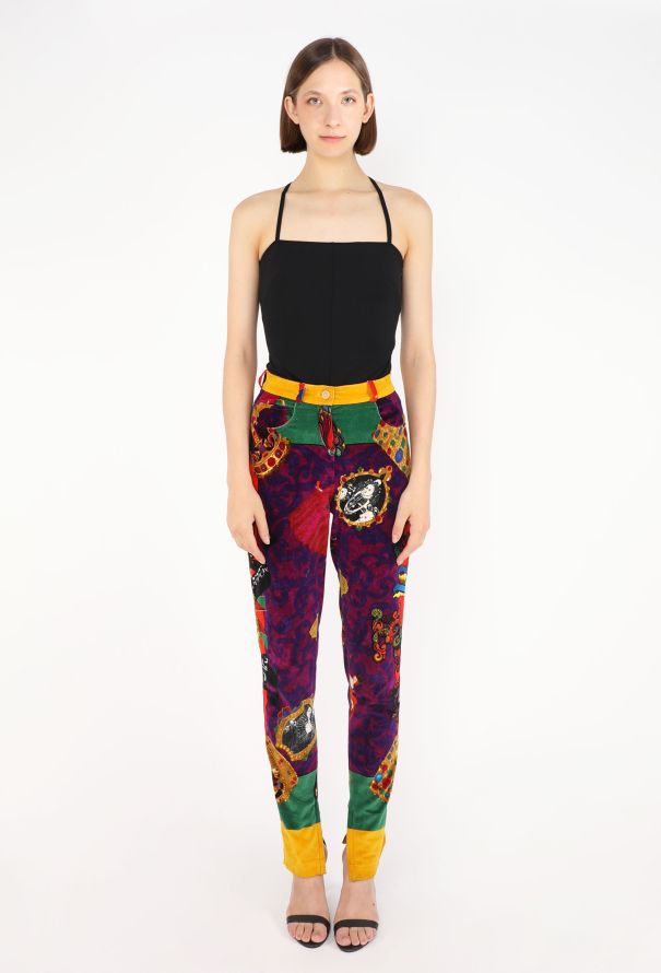 Gianni Versace Regalia Velvet Pants, 1991 - 1