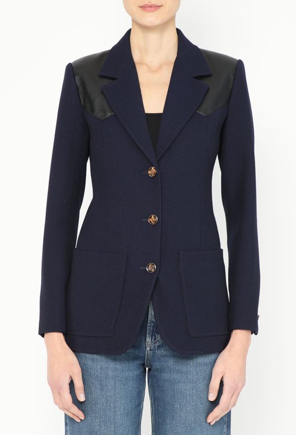 Louis Vuitton 2023 Twill Monogram-Lined Blazer - 1