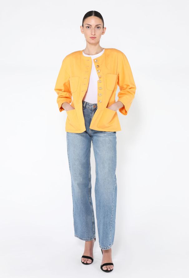 Chanel '90s Classic 'CC' Button Jacket - 4