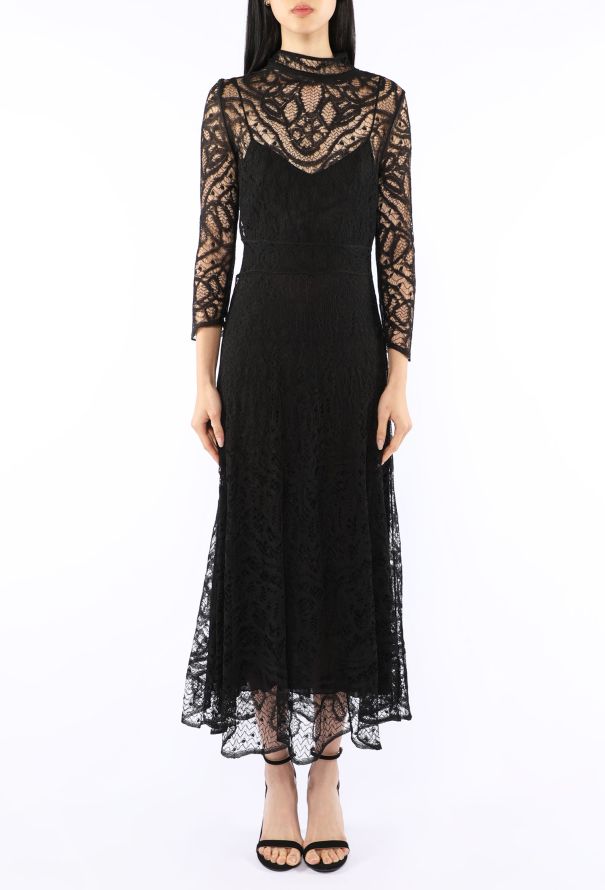 Dior Silk Lace Sheath Dress - 3