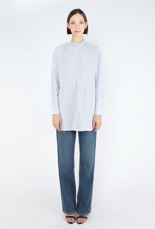 Céline Classic Pinstripe Bib Tunic - 1