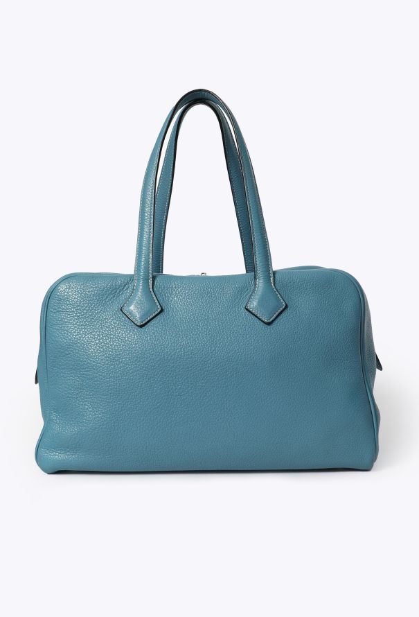 Hermès Blue Jean Taurillon Clémence Victoria 35 - 1