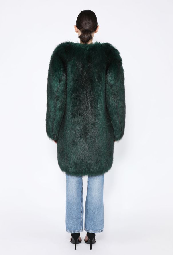 Dries Van Noten F/W 2016 Faux Fur Cocoon Coat - 6