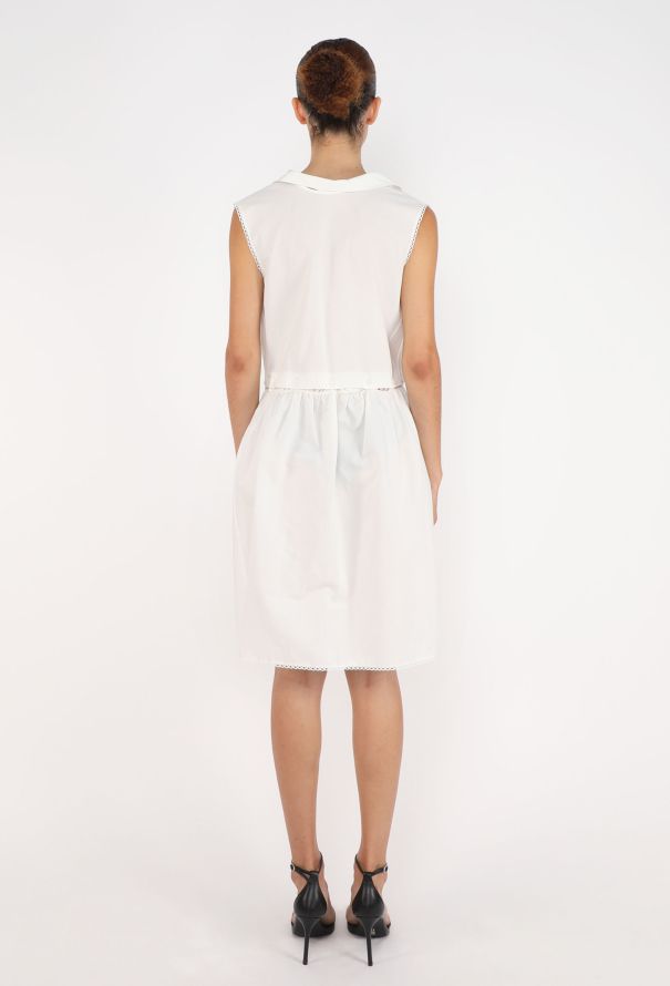 Miu Miu Cotton Lavallière Dress, S/S 2025 - 7
