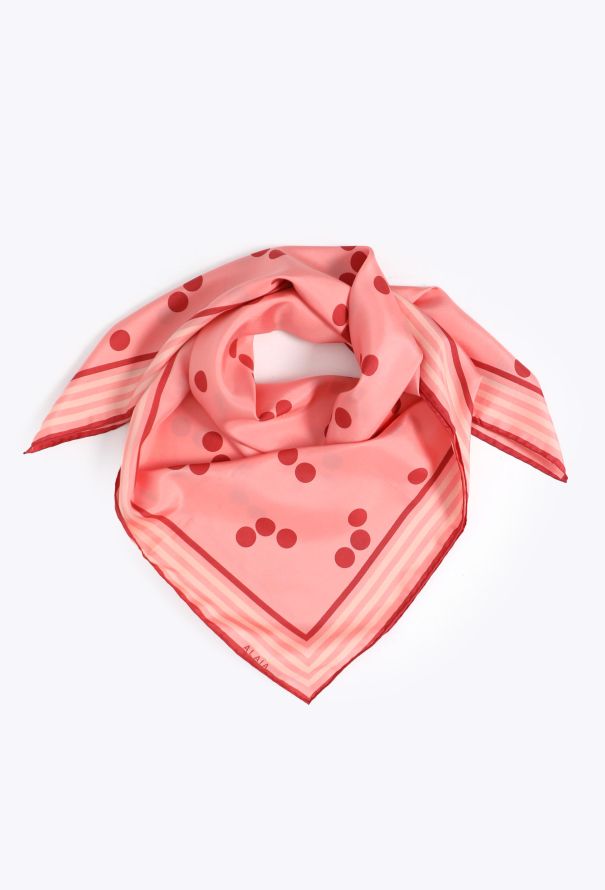 Alaïa 1991 Polka Dot Silk Foulard - 1