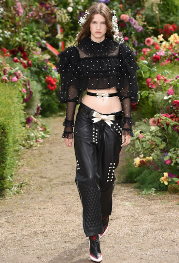 Rodarte S/S 2018 Quilted Pearl Leather Pants - 2 Rodarte S/S 2018 Quilted Pearl Leather Pants - 2