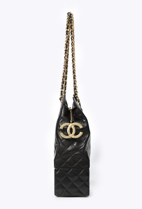 Chanel Vintage Quilted Vanity Case Tote Bag - 7