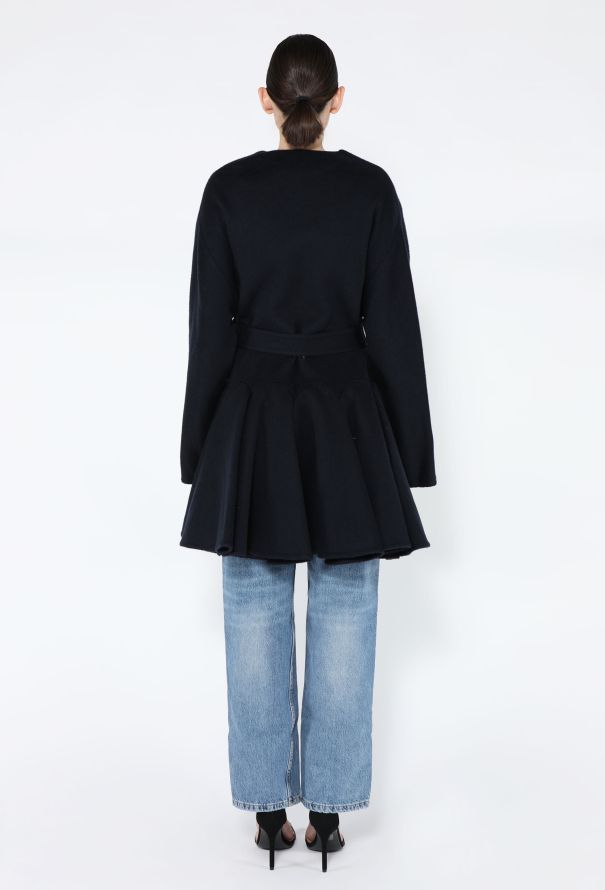 Alaïa S/S 2025 Cashmere Peplum Coat - 7