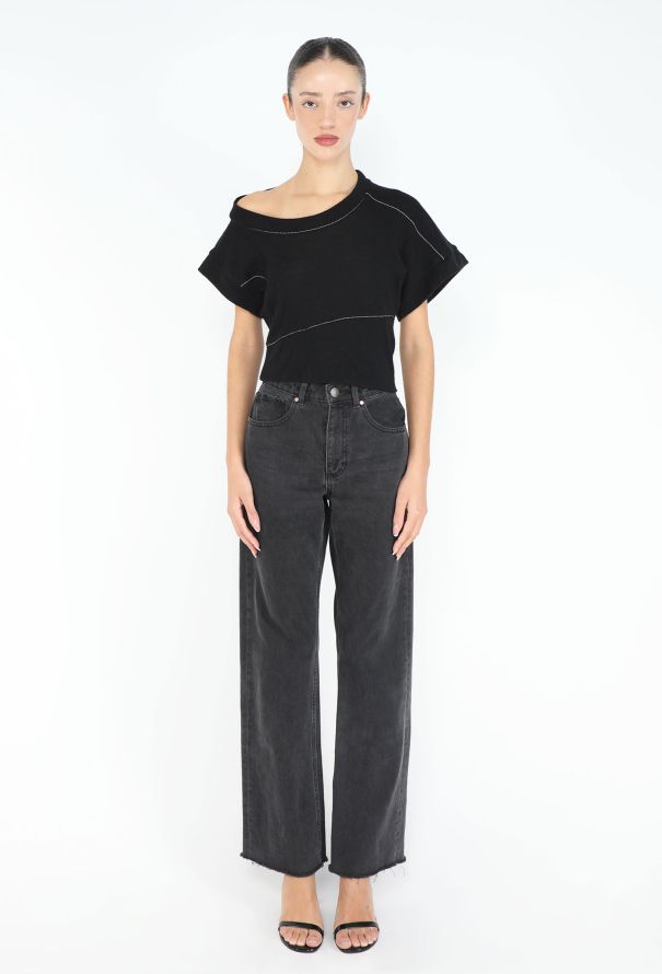 Balenciaga 2003 Asymmetrical Knit Cubist Top - 4