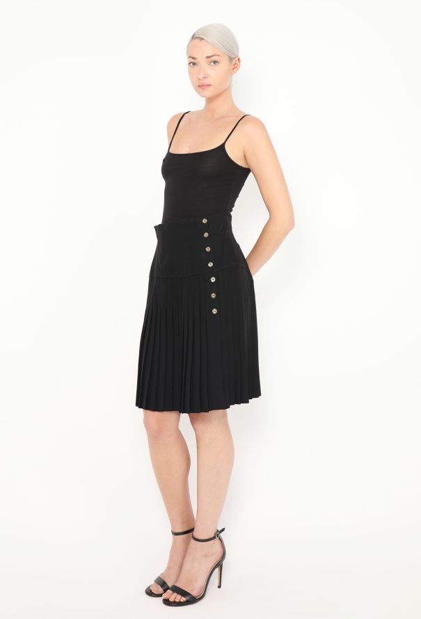 Chanel '90s Pleated Button Skirt - 3 Chanel '90s Pleated Button Skirt - 3