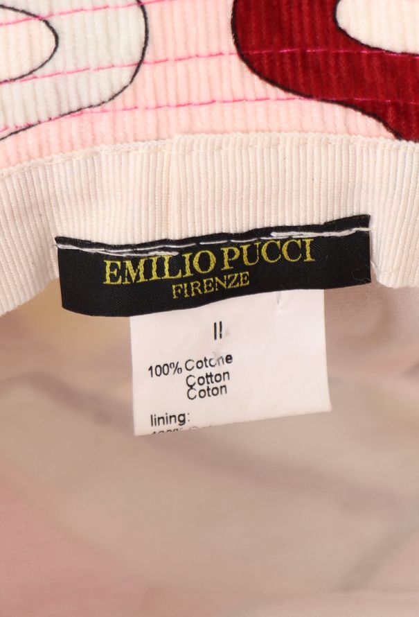 Emilio Pucci Graphic Corduroy Bucket Hat - 6