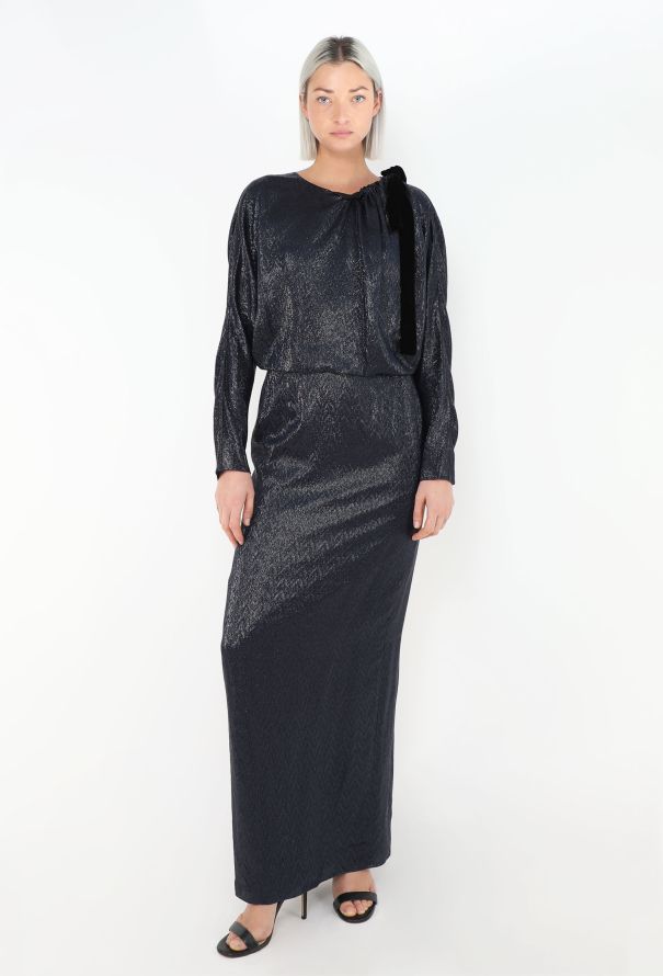 byFang Semi-Couture Chevron Gown - 3