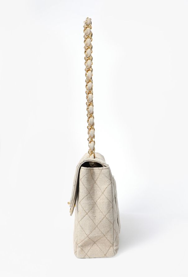 Chanel '90s Canvas Jumbo Classic Timeless Bag - 6