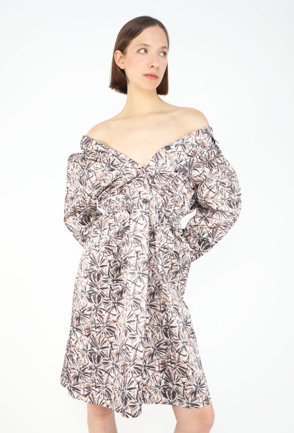 Miu Miu F/W 2025 Off-Shoulder Cotton Dress - 3