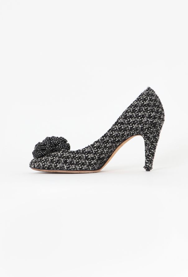 Chanel Tweed Camélia Pumps - 4 Chanel Tweed Camélia Pumps - 4