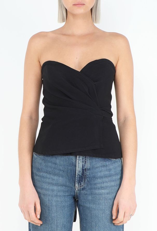 Saint Laurent Fall 1990 Wrap Bustier Top - 1