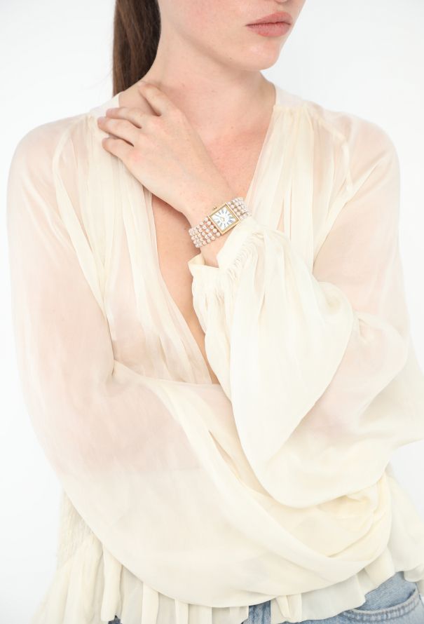 Chanel '80s Mademoiselle 18K Yellow Gold & Pearl Watch - 5 Chanel '80s Mademoiselle 18K Yellow Gold & Pearl Watch - 5