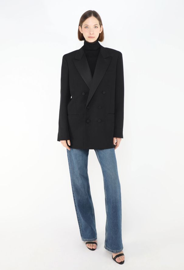 Saint Laurent Pre-Fall 2022 Smoking Tuxedo Blazer - 1