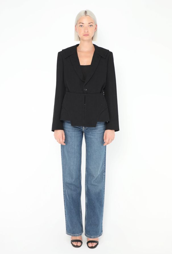 Comme des Garçons 2001 Deconstructed Twill Blazer - 2