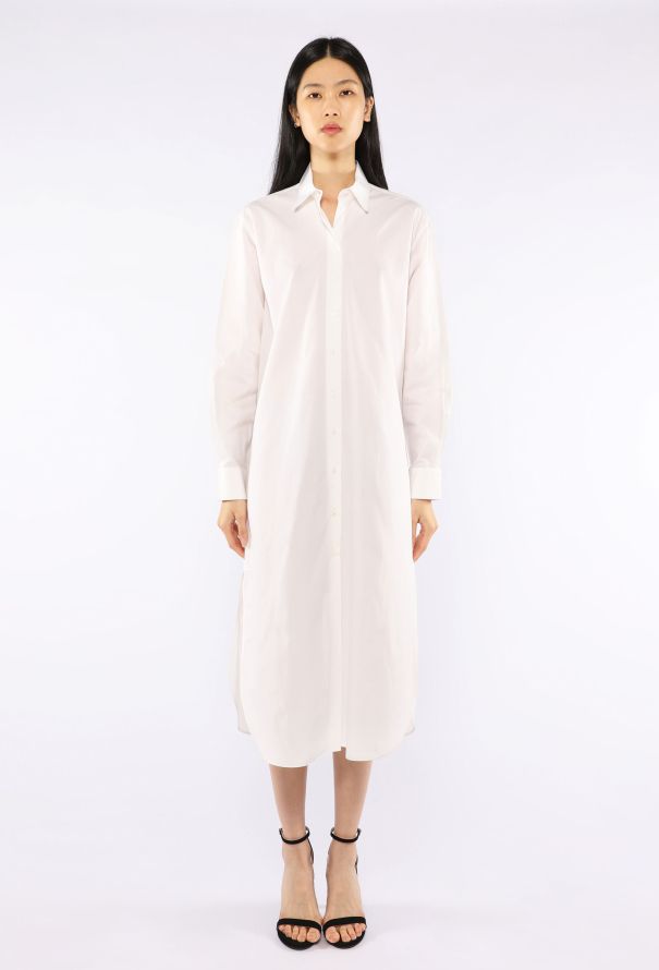 Alaïa Cotton Poplin Shirt Dress - 2