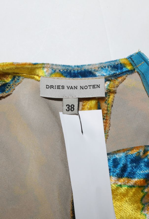 Dries Van Noten Ottoman Printed Velvet Dress, 1997 - 7