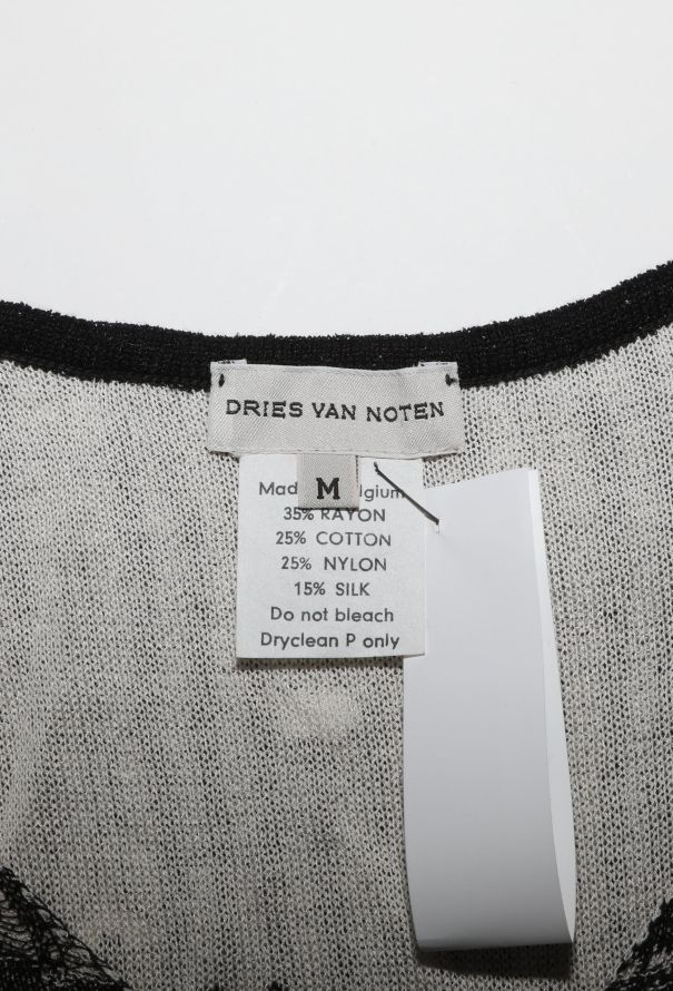 Dries Van Noten Spring 1999 Distressed Jacquard Ensemble - 10