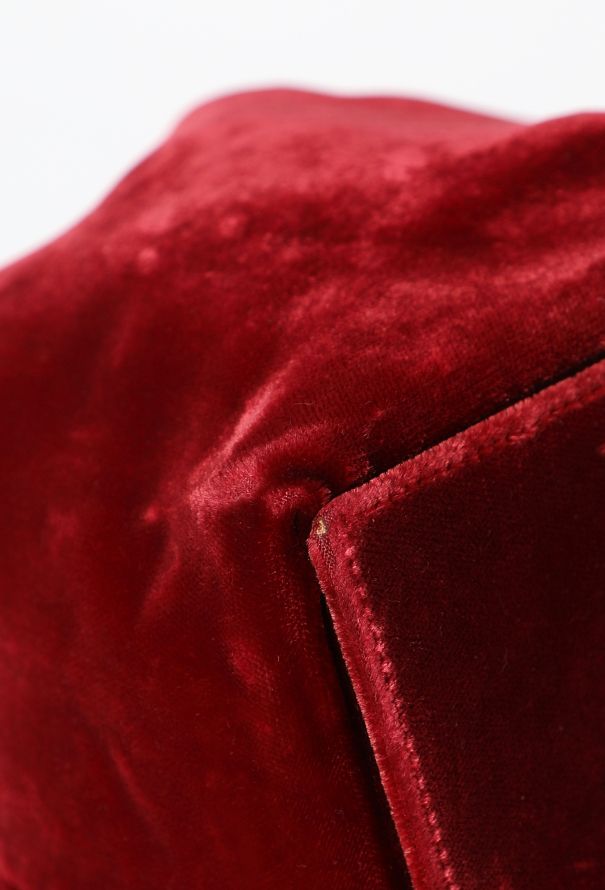 Saint Laurent Vintage Mini Velvet Bucket Bag - 9