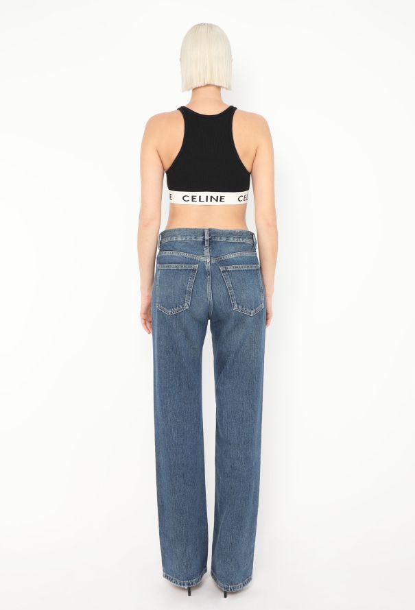 Céline 2024 Ribbed Logo Sports Bra - 4 Céline 2024 Ribbed Logo Sports Bra - 4