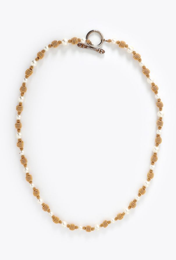 Pearl Coil Sautoir Necklace - 1