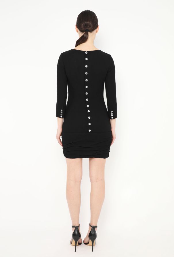 Azzaro Ruched Strass Bodycon Dress - 4 Azzaro Ruched Strass Bodycon Dress - 4